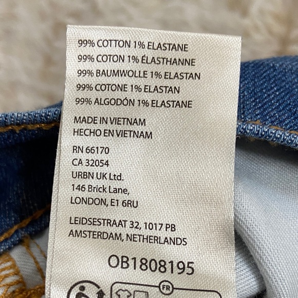 Anthropologie Pilcro Dark Blue Flare Jeans - Picture 9 of 9